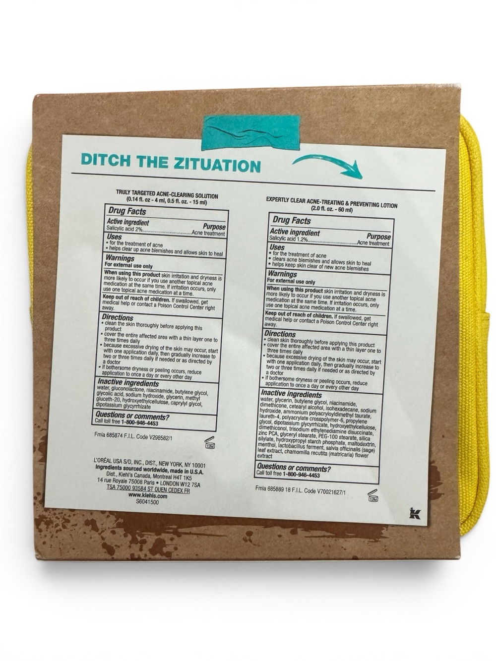 Kiehl's Ditch the Zituation- Acne Kit NWT - Picture 2 of 11
